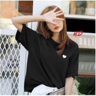 Hot Áo thun phản quang logo tim chất lượng