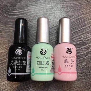 Dụng cụ làm móng- Base, Cứng móng, top cường lực hoa hồng