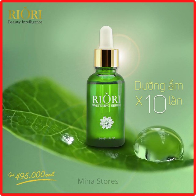 Serum Dưỡng Trắng Da Riori Whitening Serum 30ml - Tinh Chất Dưỡng Trắng Da Ngăn Ngừa Lão Hóa Mờ Thâm Sạm