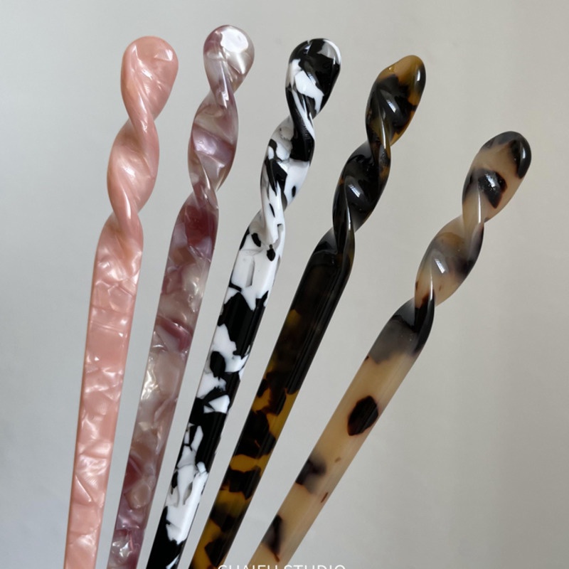 Kẹp Tóc Một Cánh Màu Hổ Phách 19A1510 Phong Cách Hàn Quốc Đơn Giản Dễ Phối Đồ