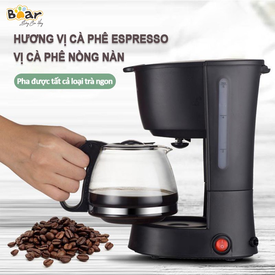 [FreeShip]Máy Pha Cà Phê Espresso Tự Động Bear KFJ-403 - BH 1 năm