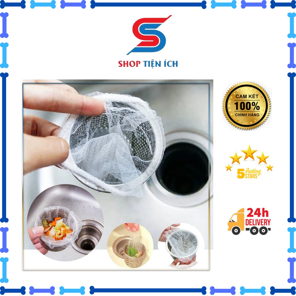 Combo 100 Túi Lọc Rác Bồn Rửa Bát (tsale sốc)