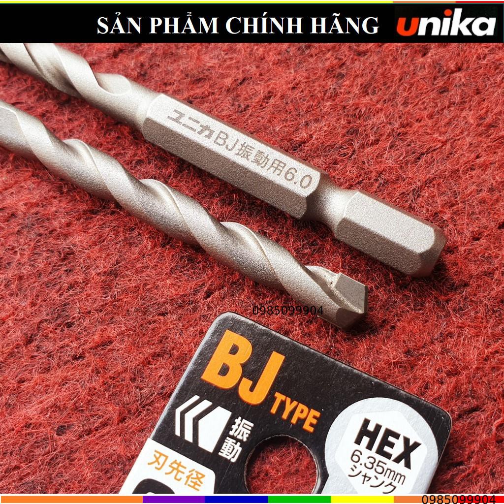 Mũi khoan bê tông Unika mã BJ chân lục giác - chế độ khoan búa - khoan 3 chế độ