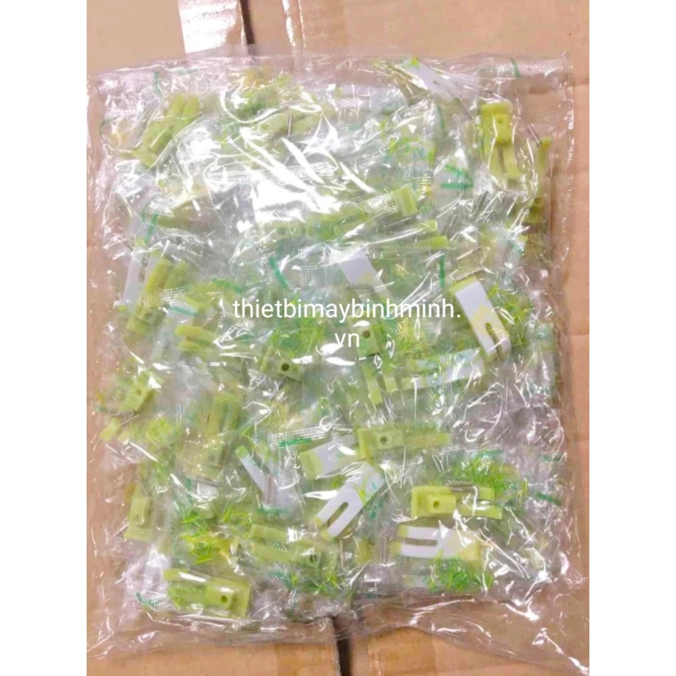 Combo 100 cái Đế chân vịt nhựa 2 da MT 18 Đế dày 0.8ly, 1.0ly, đế xanh,đế trắng dùng cho máy may 1 kim công nghiệp