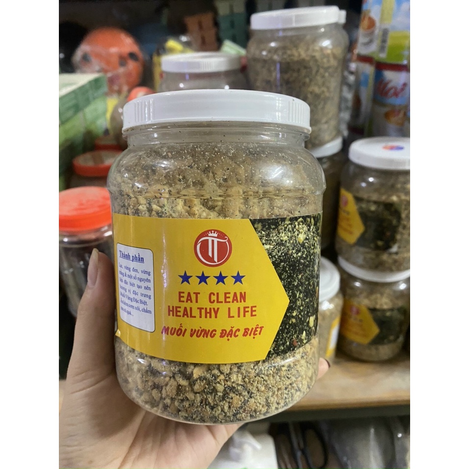 500gr Muối Lạc Vừng Mè Đen Healthy Giảm cân, Thực dưỡng, Eat clean