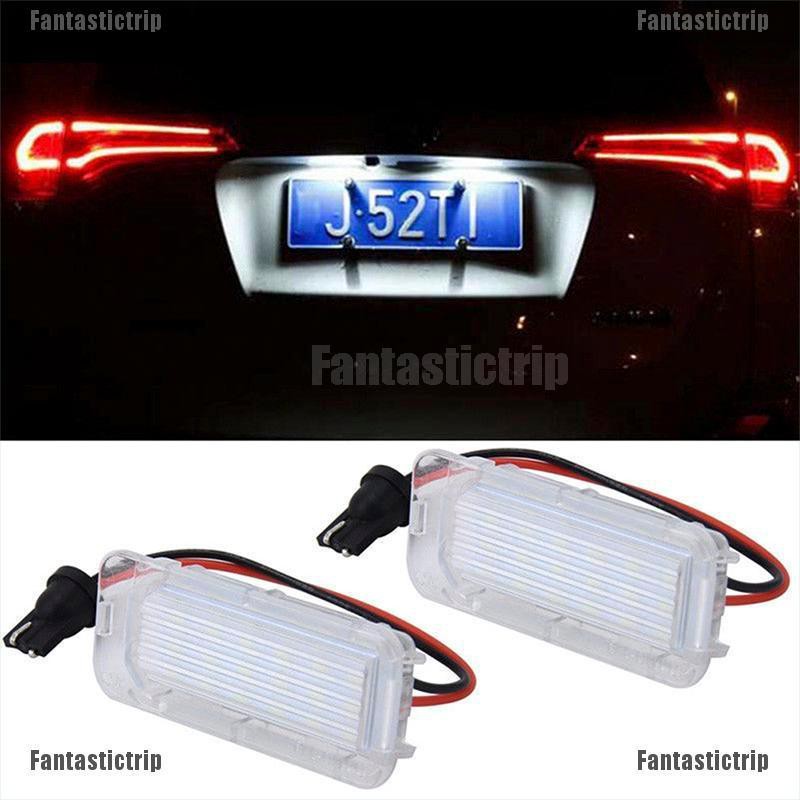 Set 2 đèn soi biển số xe 12V LED 18LED cho xe ô tô Focus Fiesta Mondeo MK4