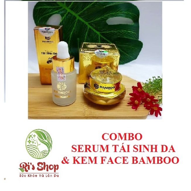 COMBO SERUM COLLAGEN TÁI SINH DA + KEM FACE DƯỢC MỸ PHẨM BAMBO - GIÚP DA TRẮNG MỊN, HỒNG HÀO - SE KHÍT LỖ CHÂN LÔNG