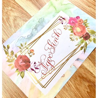 giấy hoa viết tên