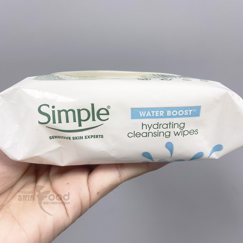 Khăn Ướt Tẩy Trang Làm Sạch Sâu Cho Da Nhạy Cảm Simple Kind To Skin Cleansing Facial Wipes (25 Tờ)