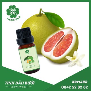 Tinh Dầu Bưởi Ngọc Hóa - Grapefruit Essential Oil - Ngăn rụng tóc, giúp tóc mọc dày hơn - Dung tích 10ml