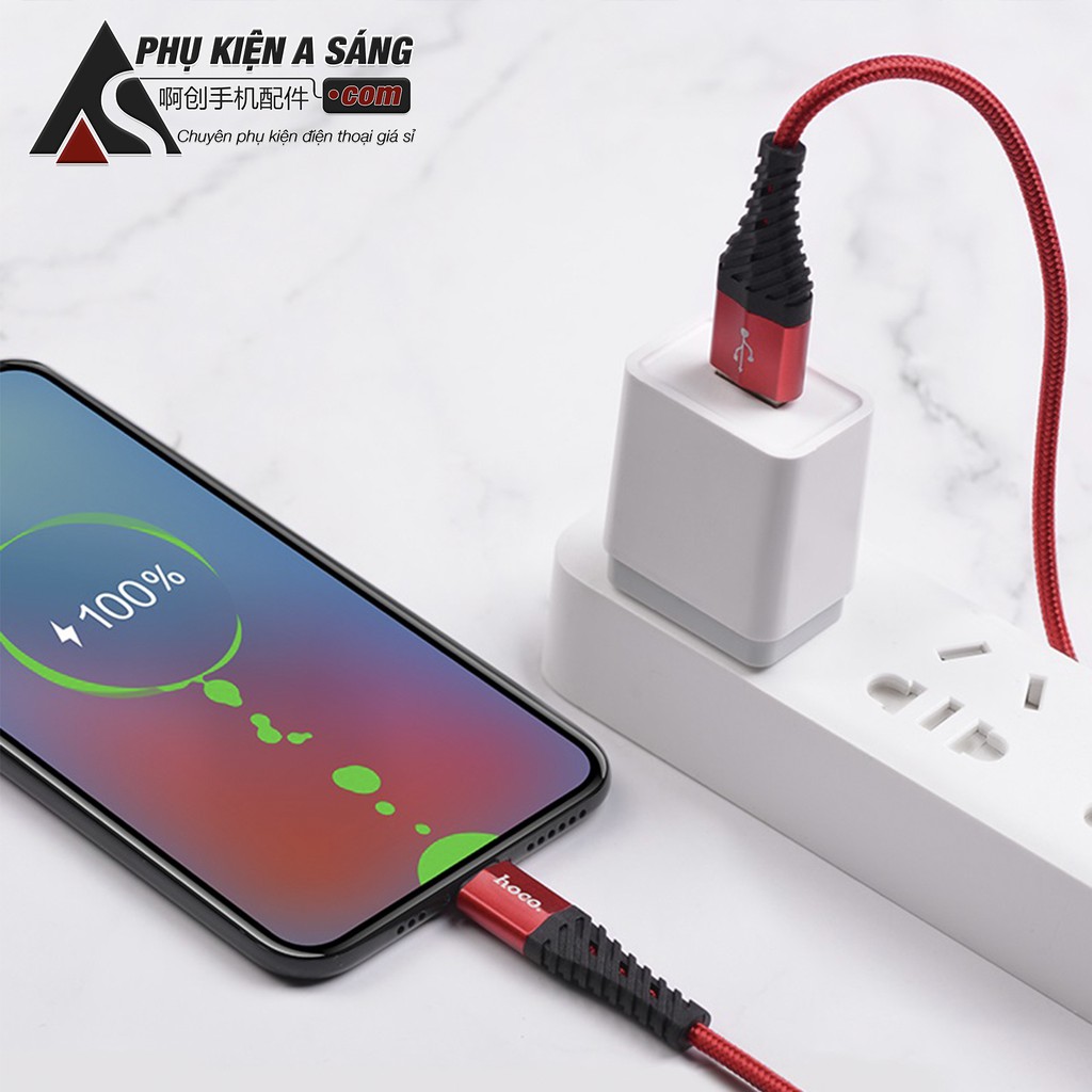 Cáp sạc dây dù HOCO X38 Sạc nhanh cho iPhone / iPad / AirPods / TypeC / Micro -GIÁ SỈ CHỈ ÁP DỤNG VỚI ĐƠN 500K