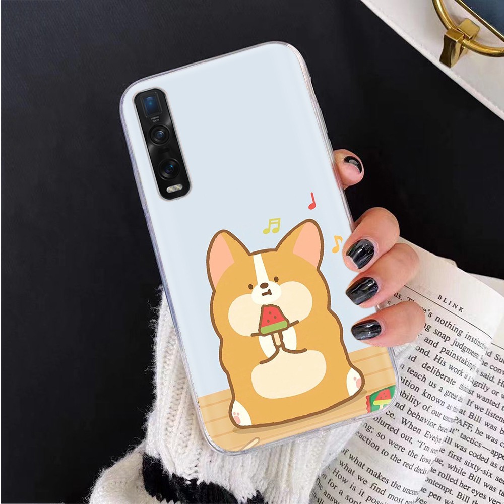 Ốp lưng samsung Trong Suốt In Hình Chó Corgi Đáng Yêu Cho Samsung A10 A10S A20 A30 A20S A40 A40S A20E A11 A51 A71