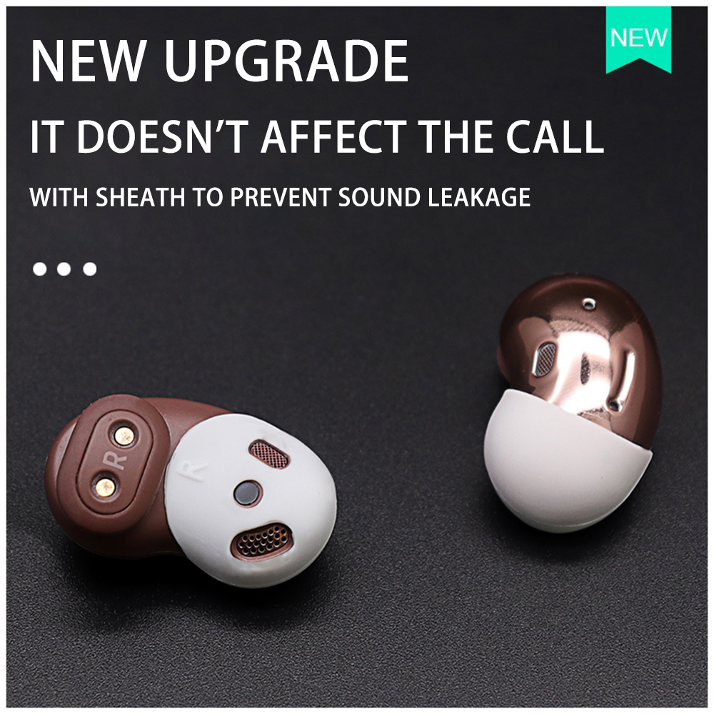 Vỏ silicon bọc bảo vệ tai nghe trơn màu thoải mái cho Samsung Galaxy Buds Live
