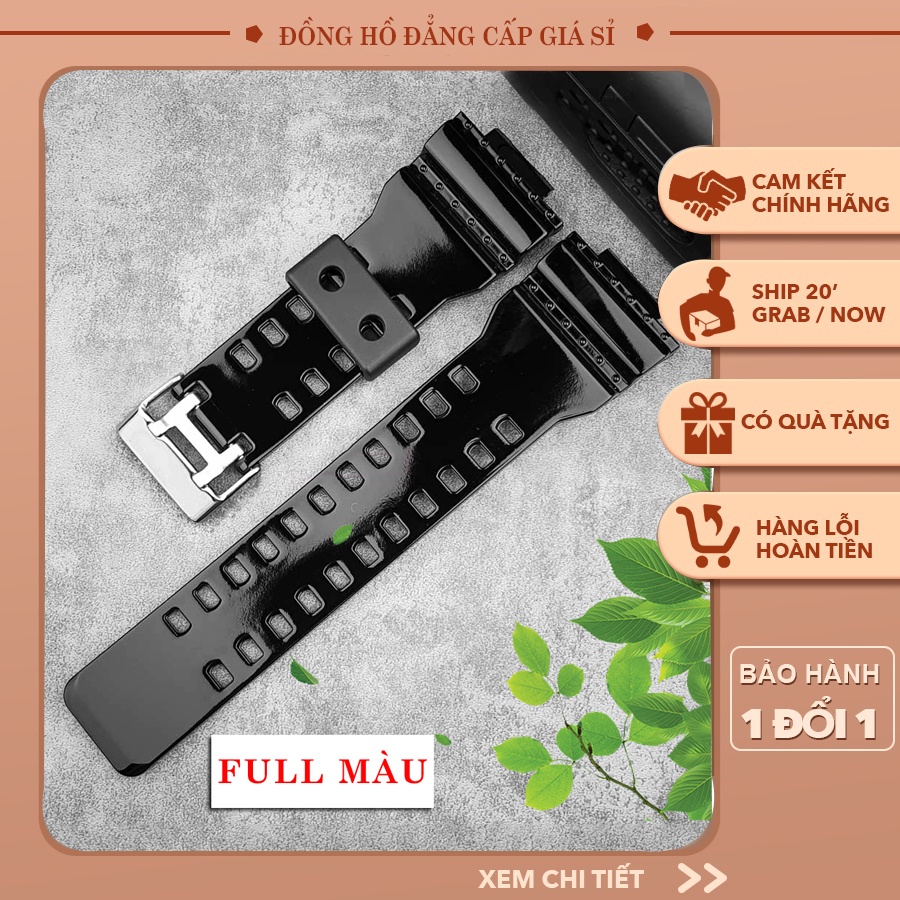 Dây đồng hồ cao su silicon 16mm cho Casio G-Shock GA-100/110/120/150/200/300/ GD-100/110/120 G-8900/