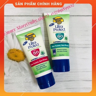 [Nhập Khẩu USA] Kem Chống Nắng Banana Boat Ultra Protect SPF50-SPF80 90ml(chiết xuất lô hội)