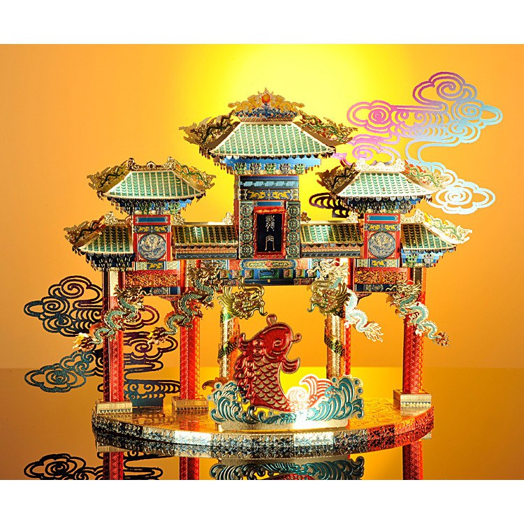 Mô Hình Kim Loại Lắp Ráp 3D Cá Chép Vượt long Môn