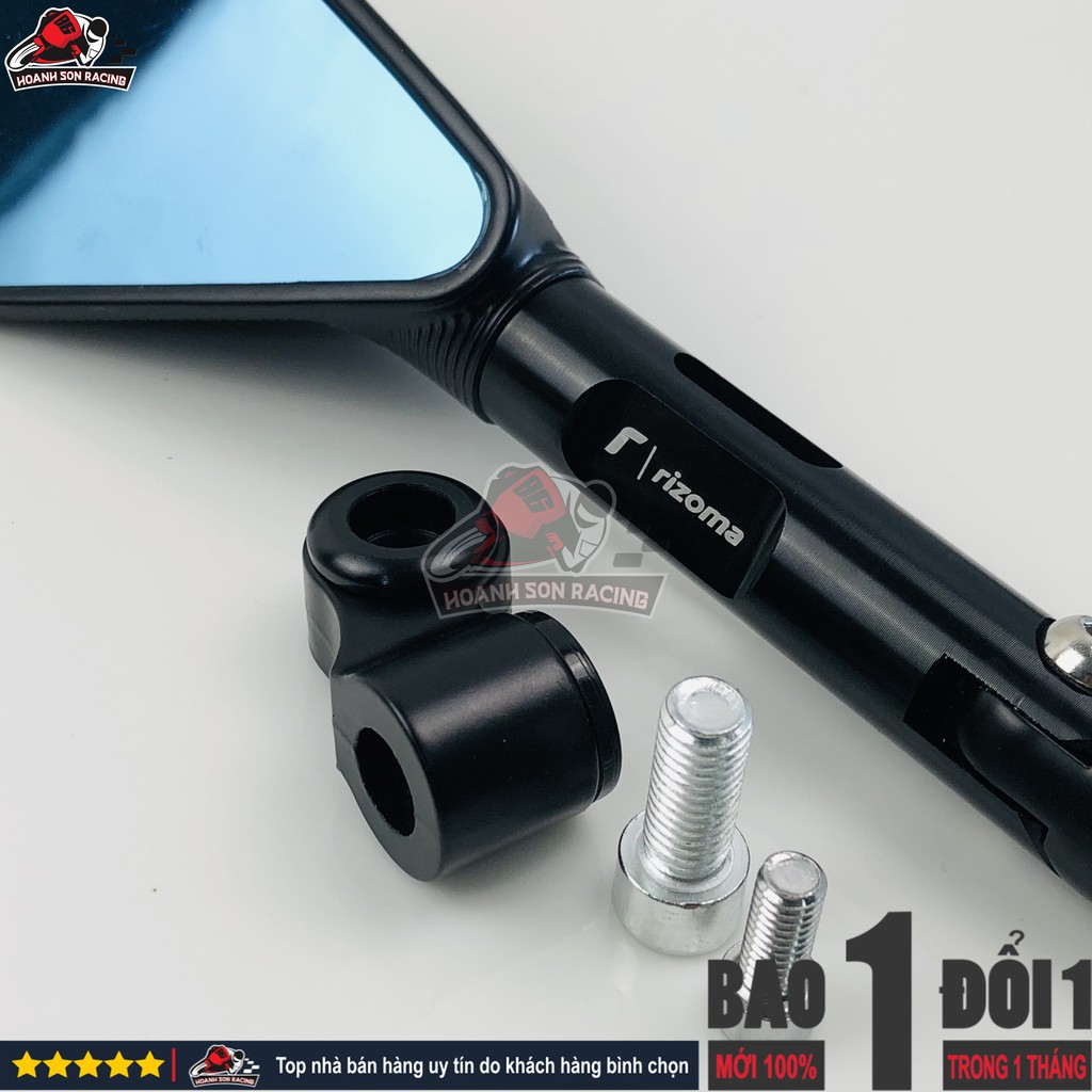Gương 5 cạnh rizoma hơp kim nhôm nguyên khối cao cấp fullsystem  nhập khẩu bởi Hoành Sơn Racing