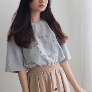 Áo Anh ơi trắng/xám