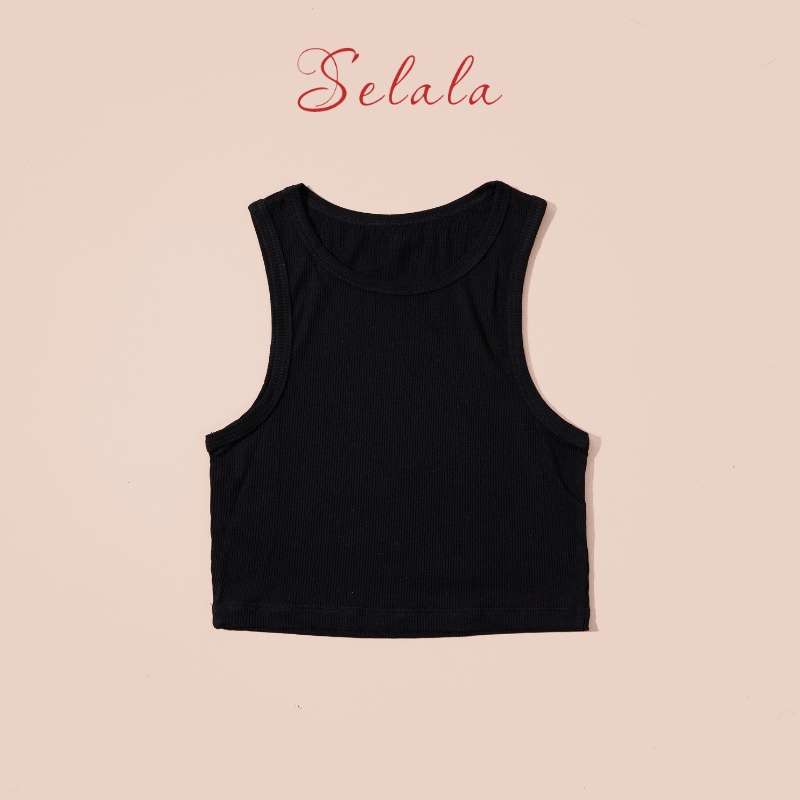 Áo Bra Selala Dáng Croptop Chất Thun Siêu Thoáng Mát Co Giãn Tốt BS04