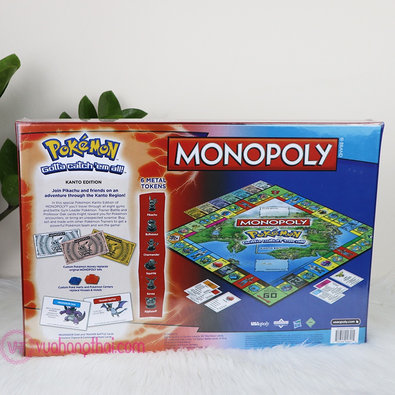 Cờ Tỷ Phú MONOPOLY POKEMON KANTO EDITION - BoardGame Pokemon Kanto Edition