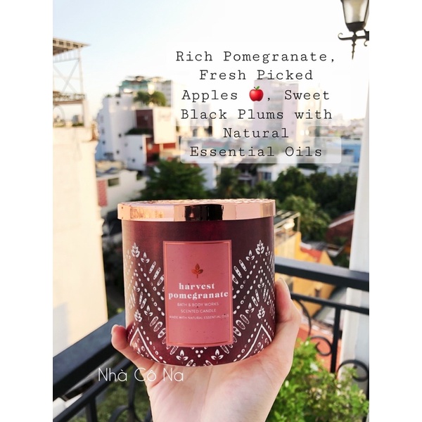 🍃Nến thơm 3 bấc BATH AND BODY WORKS Nhiều Mùi