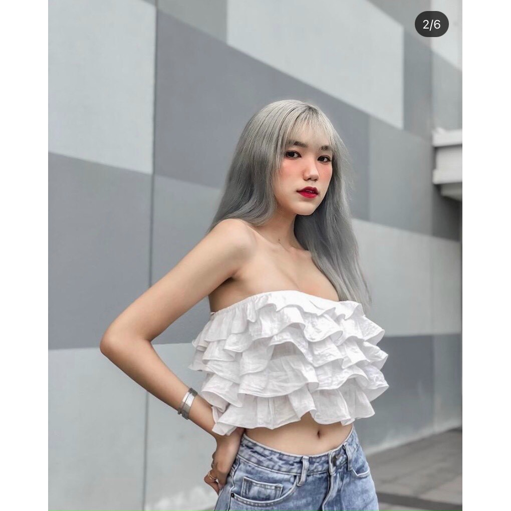 ÁO CROPTOP TẦNG BÈO
