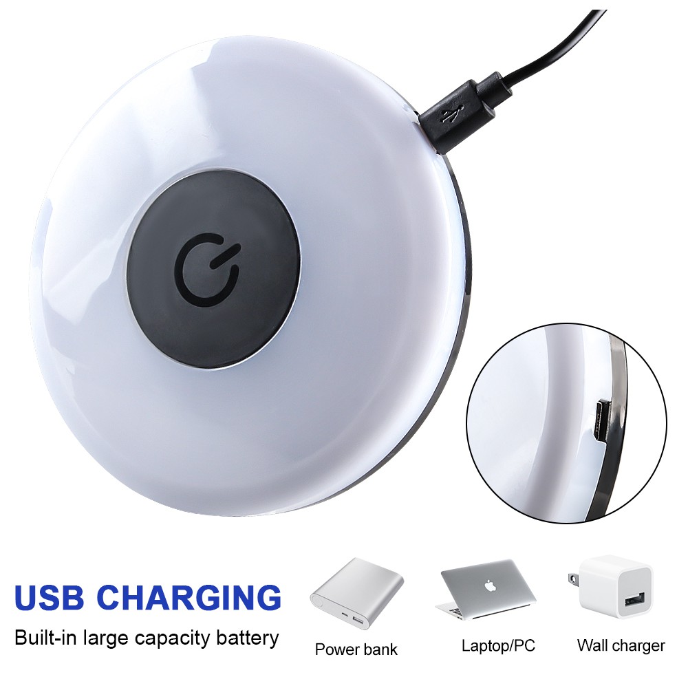 Đèn LED Đọc Sách 3 Màu Sạc USB Thông Dụng Cho Xe Hơi