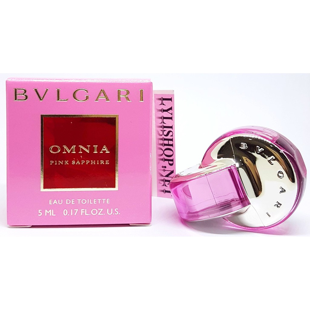 Nước hoa BVLGARI OMNIA PINK SAPPHIRE Eau de toilette chai 5ml chính hãng