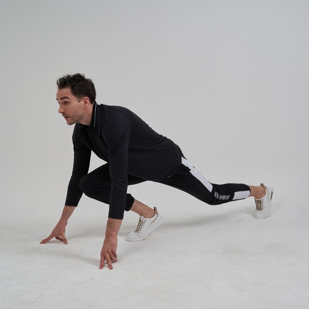 Áo thun có cổ dài tay trơn thể thao nam chất liệu cao cấp | BigBuy360 - bigbuy360.vn