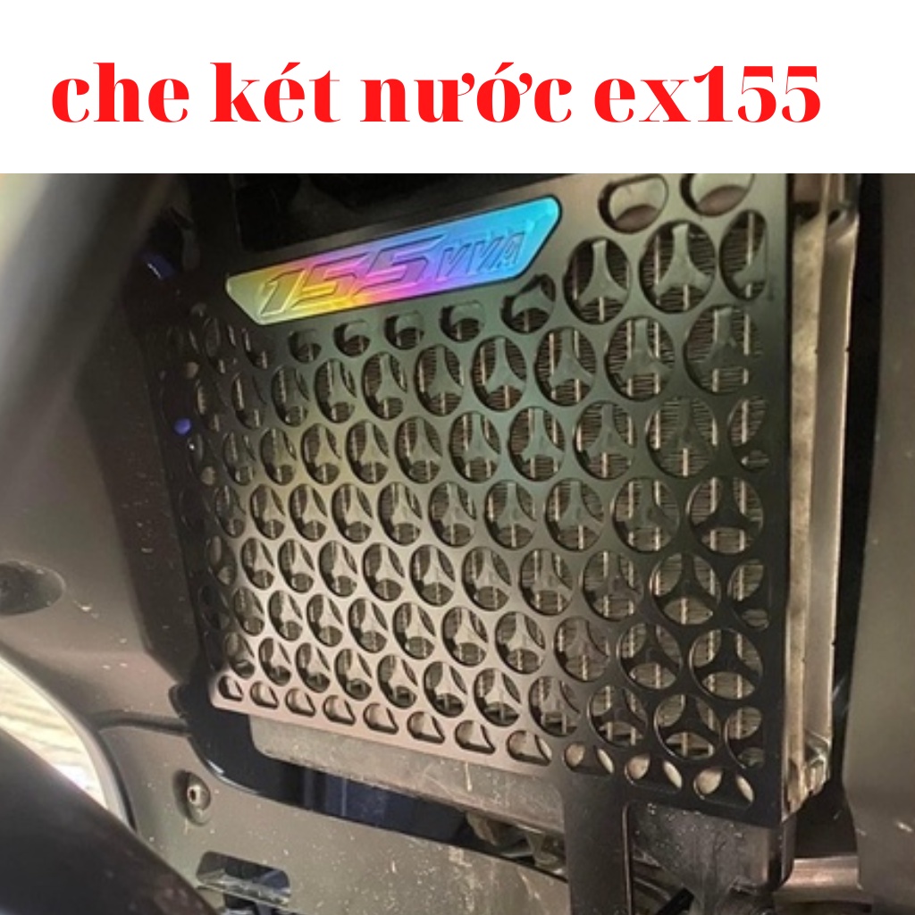 Che két nước xe exciter 155 nhôm cnc hàng sịn đẹp dày dặn bảo hành 1 năm không phai màu