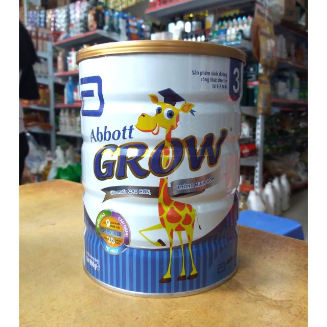 Sữa bột Abbott Grow 3 lon 900 cho trẻ 1-2 tuổi.