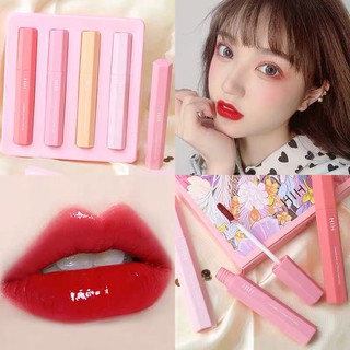 Set hộp 4 cây son kem bóng HIH CHARMING ATTRACTIVE KISS nội địa Trung