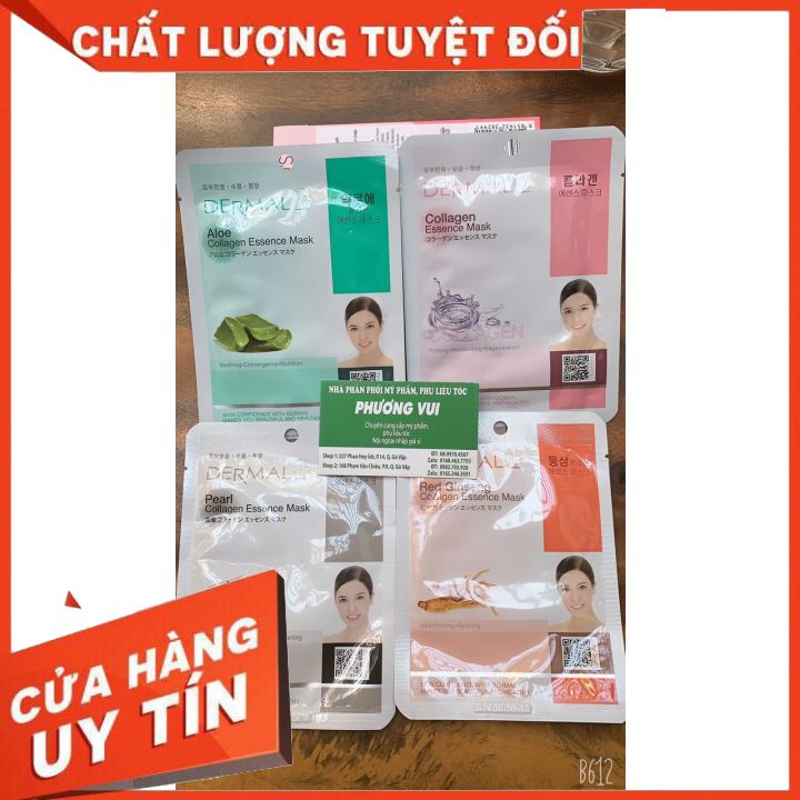 [CHÍNH HÃNG]Mặt nạ dưỡng da Dermal Hàn Quốc 23g | Nhiều màu | Mặt nạ Hàn Quốc dưỡng trắng da ,ngừa lão hóa,se khít chân