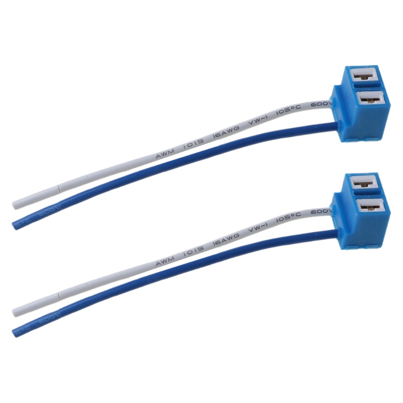 Set 2 ổ cắm bóng đèn H7 kèm dây chuyên dụng