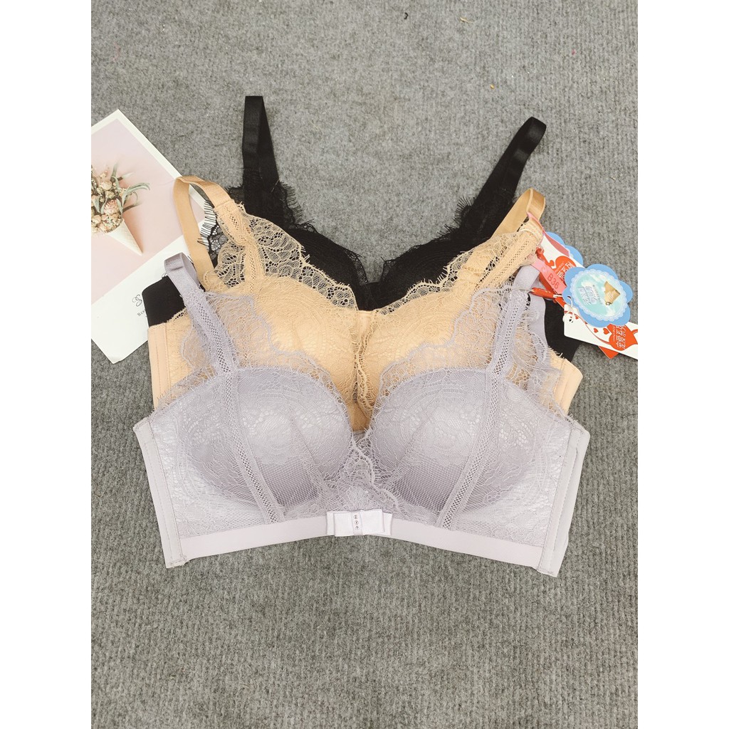 Áo lót ren không gọng đệm dày nâng ngực đẩy ngực tạo khe | BigBuy360 - bigbuy360.vn