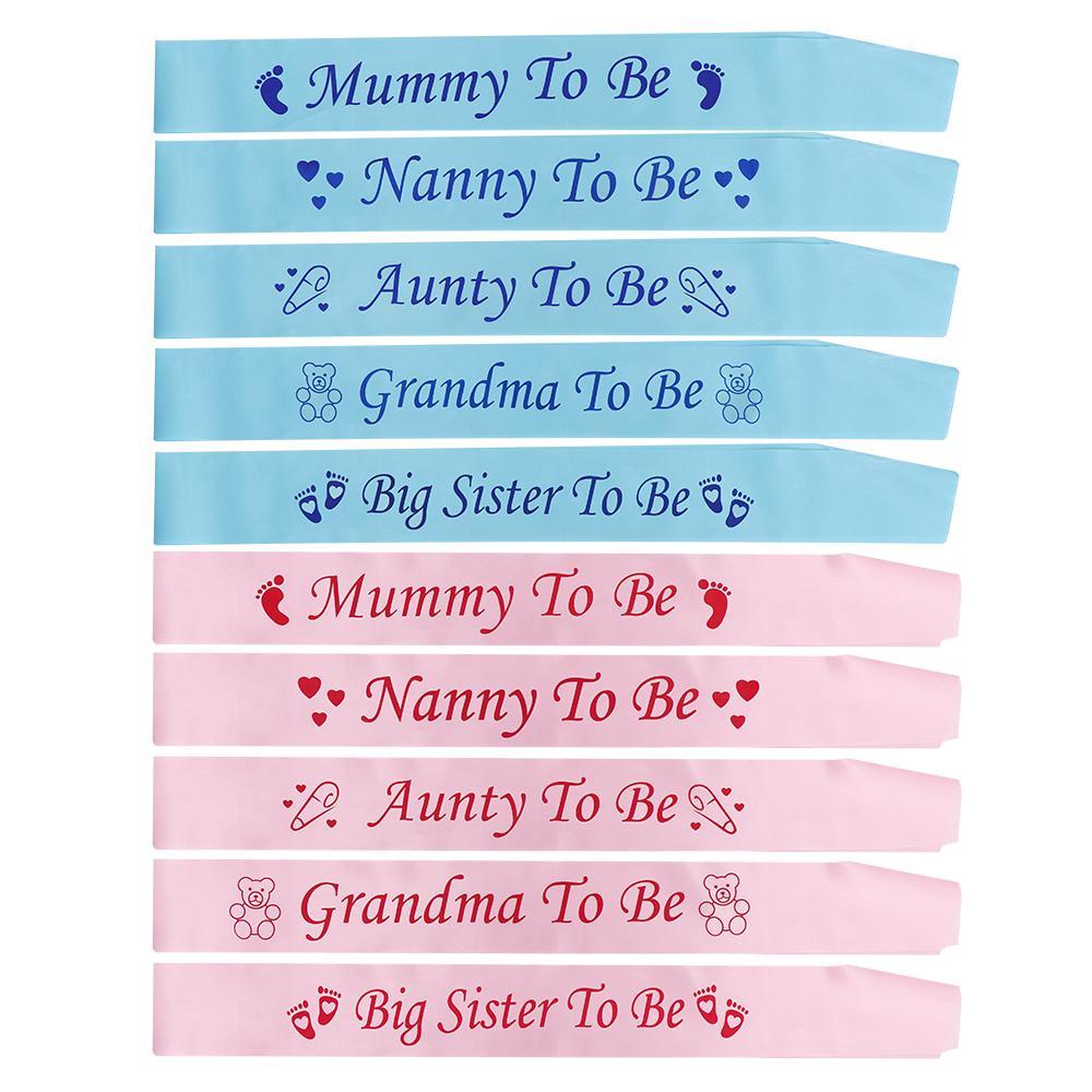 MUVAKO Băng Đeo Chéo In Chữ Mommy To Be Sash Trang Trí Tiệc Sinh Nhật Cho Bé