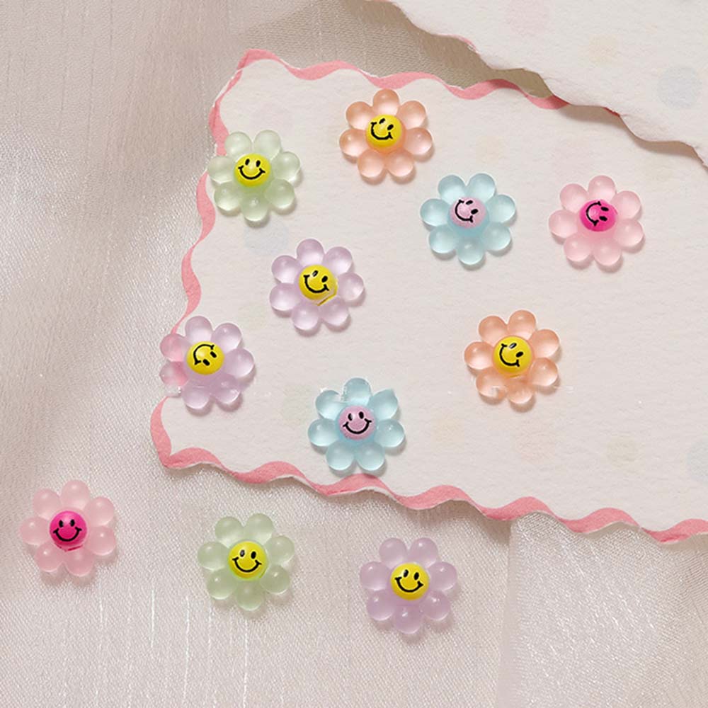 Phụ Kiện Trang Trí Móng Tay 3D Hình Hoa Hướng Dương Nhiều Màu Sắc