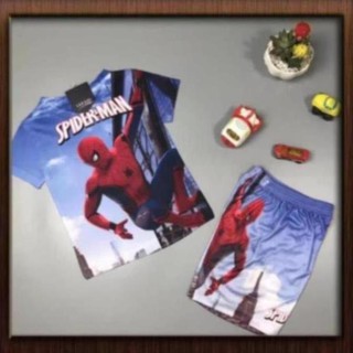 Gaubear 0 Bộ thun người nhện Spiderman trắng.