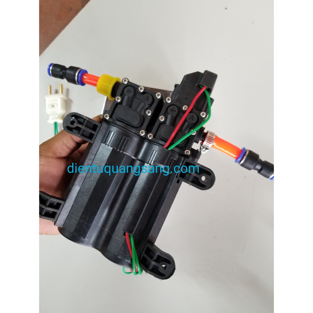 Mô tơ phun thuốc,phun sương,xịt rửa|Bơm đôi 12V Đỉnh Phong