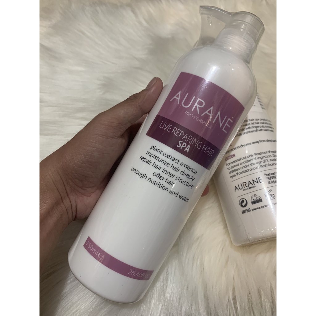 Hấp Dầu Lạnh Aurane Live Repairing Hair Spa 750ml Phục Hồi Tóc Siêu Mượt