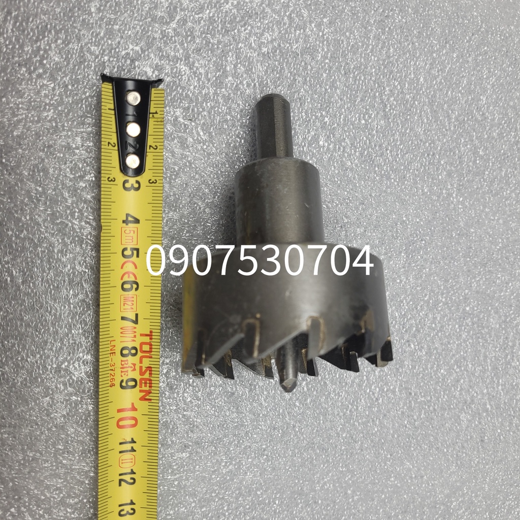 Mũi khoét lỗ sắt, inox thép răng hợp kim phi 60mm Thắng Lợi