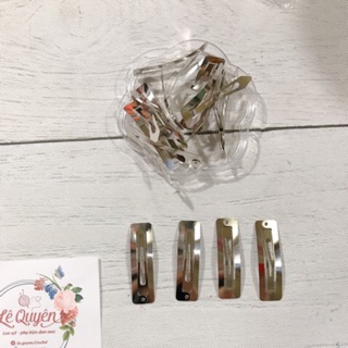 Kẹp vuông bạc 10 cái