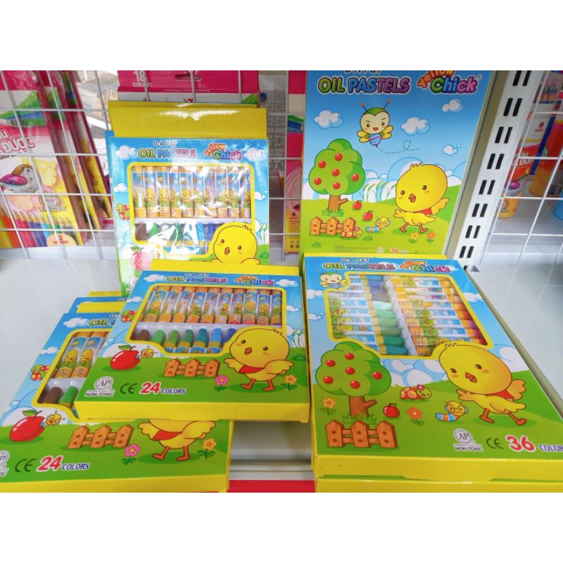 SÁP MÀU DẦU CON GÀ 12 màu, 18 Màu, 24 màu, 36 màu, 48 màu ĐÔNG A P&T, OIL PASTELS, SÁP MÀU XỊN CHÍNH HÃNG HÀN QUỐC