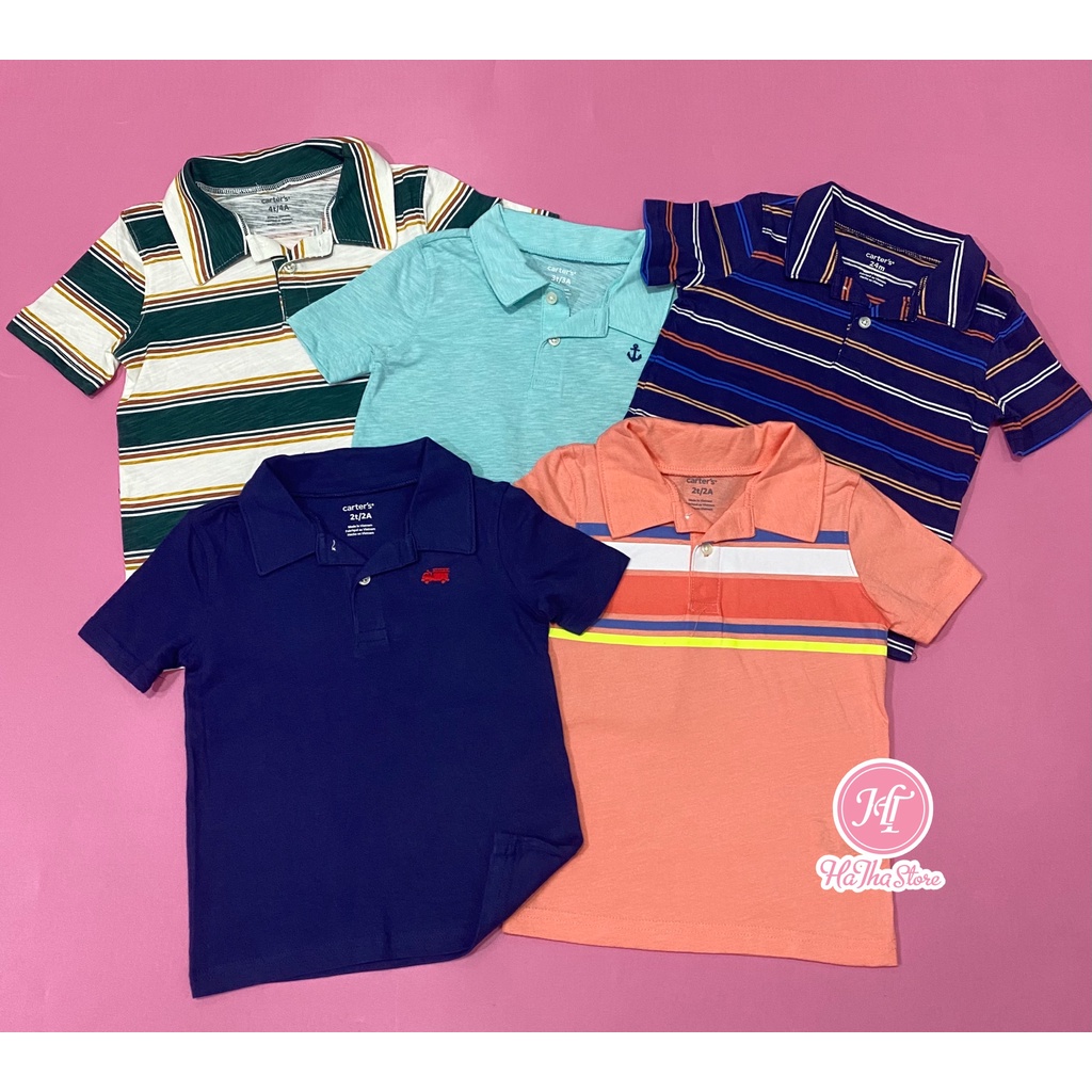 (11-22kg) Áo thun polo, áo có cổ C4RTER  cho bé trai