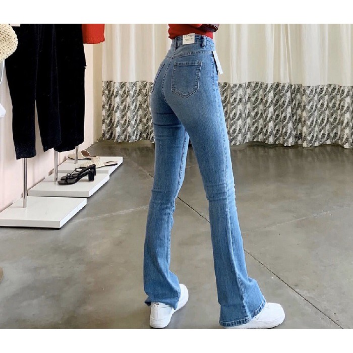 Quần Jean Nữ Ống Loe Dáng Dài Sofm Wear Dài 100cm ZR97