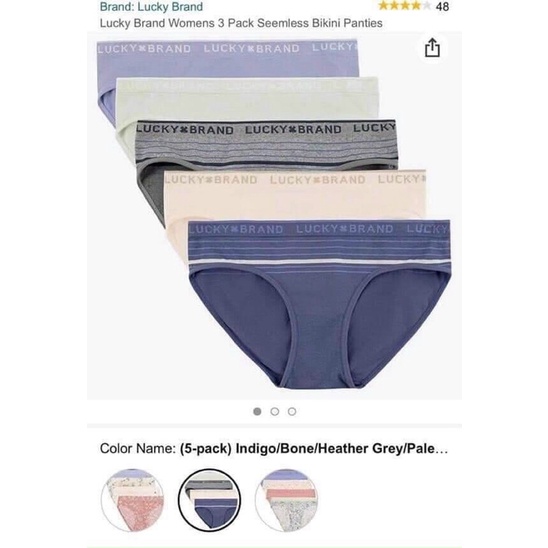 Quần lót nữ Lucky Brand chất cotton dệt | BigBuy360 - bigbuy360.vn