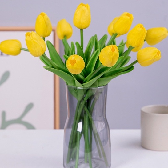 Hoa tulip giả Hoa giả quán cafe Decor phòng phụ kiện chụp ảnh, trang trí nhà - Endy Shop