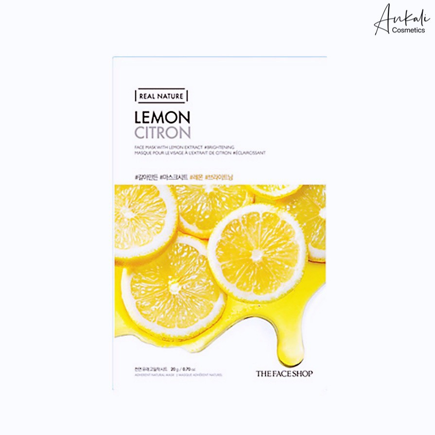 Mặt Nạ Giấy The Face Shop Real Nature Lemon Face Mask Chanh