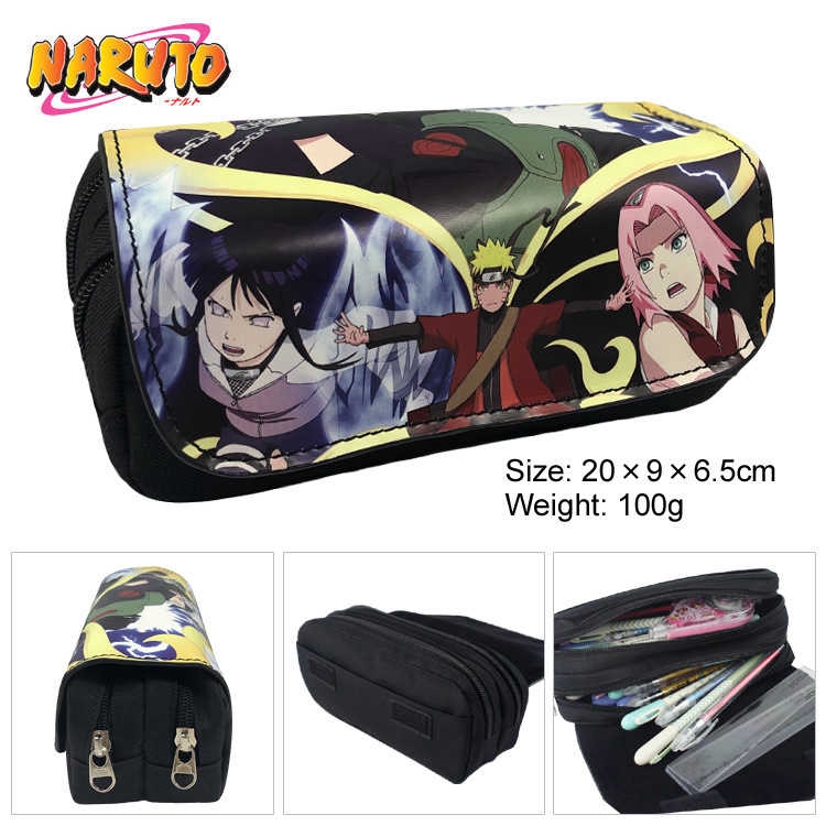 Ví Đựng Bút Cỡ Lớn In Hình Naruto Sasuke Sakura Đáng Yêu