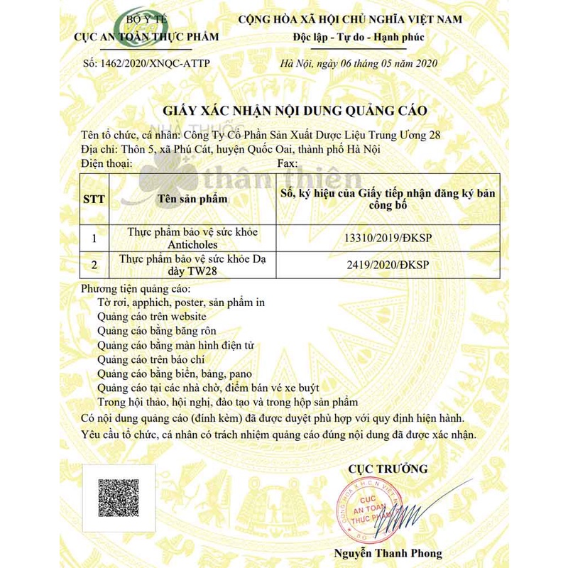 Dạ dày TW28, hỗ trợ giảm acid dịch vị, hỗ trợ giảm trào ngược thực quản (Hộp 60 viên)